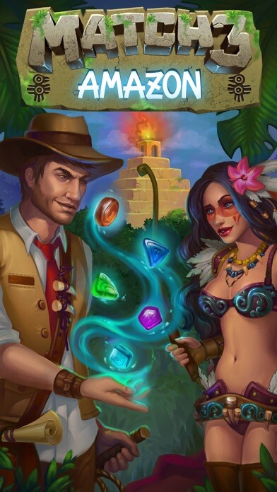 Play APK Match 3 Amazon  and enjoy Match 3 Amazon with UptoPlay com.Nomoc.Match3Amazonka