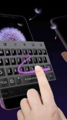 Play Matte Black Keyboard Theme for Samsung Galaxy S9 