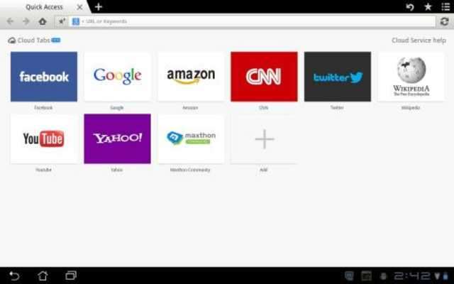 Play Maxthon Web Browser for Tablet 