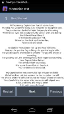 Play Memorize text 