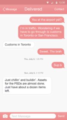 Play Messaging+ L Color Pink Theme Play Messaging+ L Color Pink Theme