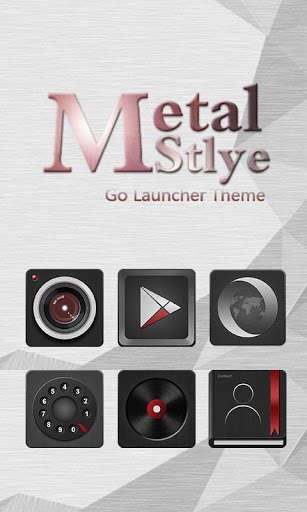 Play APK Metal R GO Launcher Theme  and enjoy Metal R GO Launcher Theme with UptoPlay com.gau.go.launcherex