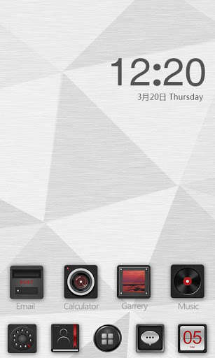 Play APK Metal R GO Launcher Theme  and enjoy Metal R GO Launcher Theme with UptoPlay com.gau.go.launcherex