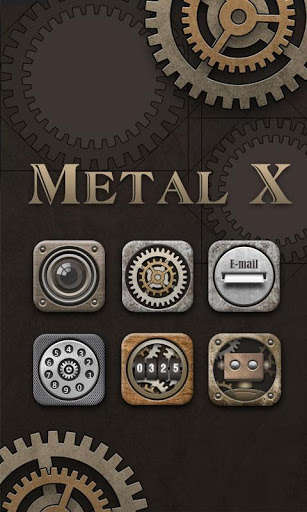 Play APK Metal X GO Launcher Theme  and enjoy Metal X GO Launcher Theme with UptoPlay com.gau.go.launcherex
