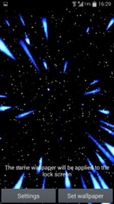 Play Meteors in Space LiveWallpaper 