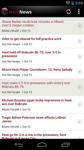 Play APK Miami Basketball News  and enjoy Miami Basketball News with UptoPlay com.zenmobi.android.app.nba.heatnews