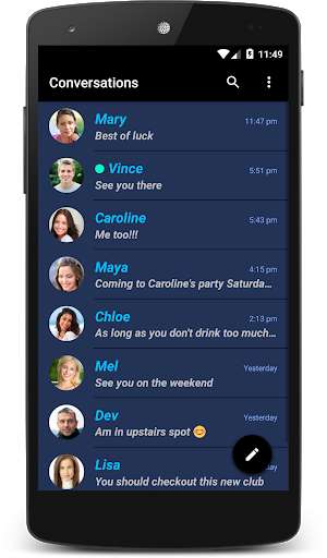 Play APK Midnight Blue Theme (chomp)  and enjoy Midnight Blue Theme (chomp) with UptoPlay com.p1.chompsms.themes.midnight_blue