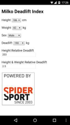 Play Milko Deadlift Index 