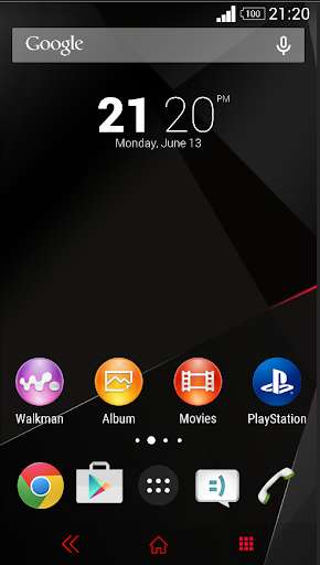 Play APK Minimal RED XPERIA Theme  and enjoy Minimal RED XPERIA Theme with UptoPlay com.univerzalstudio.minimalred