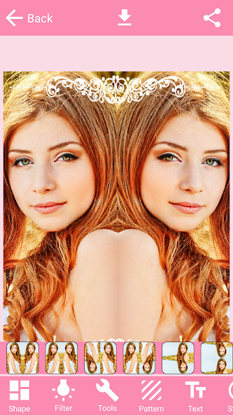 Play APK Mirror Photo Editor Collage  and enjoy Mirror Photo Editor Collage with UptoPlay com.PinkbirdStudio.MirrorPhotoEditorAndCollage