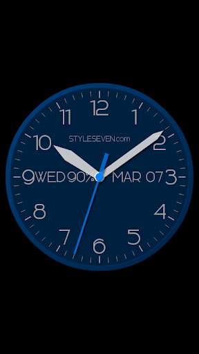 Play APK Modern Analog Clock-7  and enjoy Modern Analog Clock-7 with UptoPlay com.style7.modernclockforandroid_7