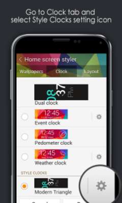 Play Modern Triangle Clock 
