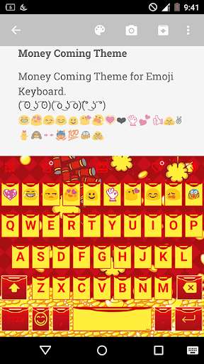 Play APK Money Coming Emoji Keyboard  and enjoy Money Coming Emoji Keyboard with UptoPlay com.kkkeyboard.emoji.keyboard.theme.MoneyComing