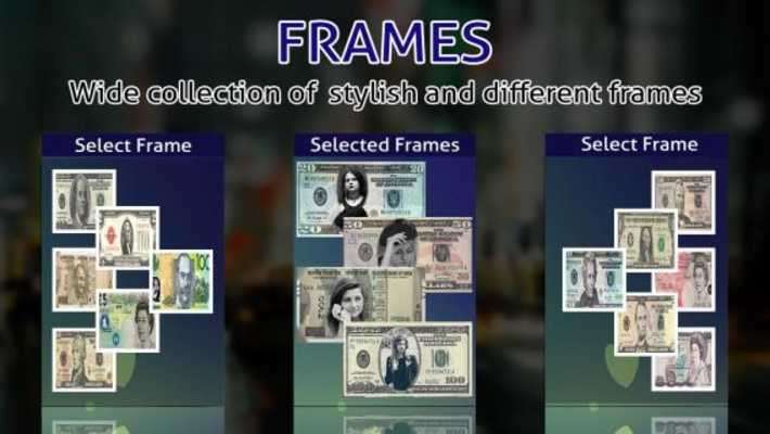 Play Money Currency Photo Frames 