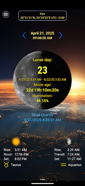 Play APK Moon Calendar  and enjoy Moon Calendar with UptoPlay com.polyariz.moon_calendar_lite