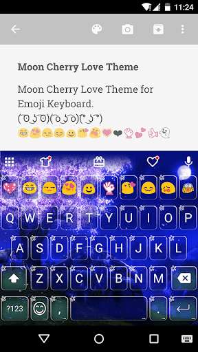 Play APK Moon Cherry Emoji Keyboard  and enjoy Moon Cherry Emoji Keyboard with UptoPlay com.kkkeyboard.emoji.keyboard.theme.MoonCherryLove
