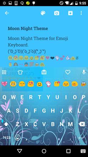 Play APK Moon Night Love Emoji Keyboard  and enjoy Moon Night Love Emoji Keyboard with UptoPlay com.kkkeyboard.emoji.keyboard.theme.MoonNightLove