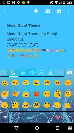Play APK Moon Night Love Emoji Keyboard  and enjoy Moon Night Love Emoji Keyboard with UptoPlay com.kkkeyboard.emoji.keyboard.theme.MoonNightLove