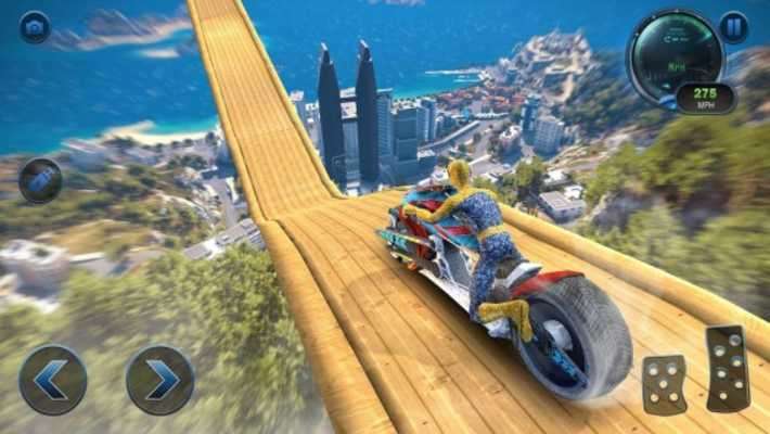 Play Moto Spider Mega Ramp: Jump Bike Ramp Games 
