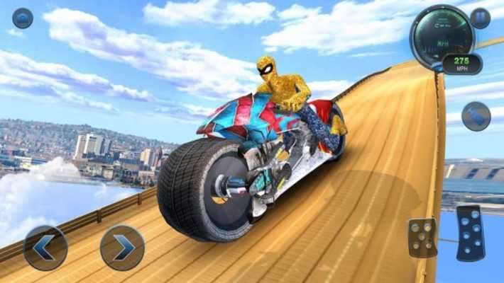 Play Moto Spider Mega Ramp: Jump Bike Ramp Games 