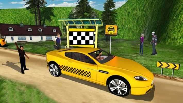Play Mountain Crazy Taxi Driver: Yellow Cab Drive Sim 