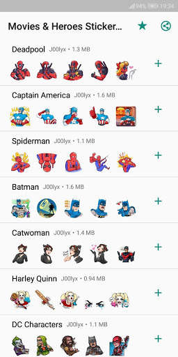 Play APK Movie and Comics Stickers - WAStickerApps  and enjoy Movie and Comics Stickers - WAStickerApps with UptoPlay com.j00lyx.bestmovieandcomics