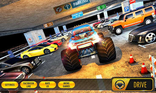 Play APK Multistory Monster Truck Park  and enjoy Multistory Monster Truck Park with UptoPlay com.t3gss.multistory.monster.truck.parking