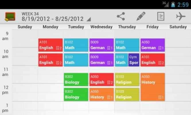 Play My Class Schedule: Timetable 
