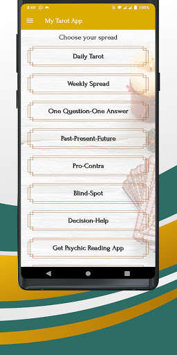 Play APK My Tarot App: 2021 Tarot Card Reading - Free  and enjoy My Tarot App: 2021 Tarot Card Reading - Free with UptoPlay com.ztechs.mytarotapp