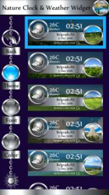 Play Nature Clock & Weather Widget 