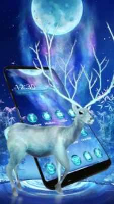 Play Neon blue deer theme 