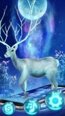 Play Neon blue deer theme 