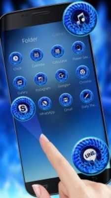 Play Neon Blue Skull Theme 