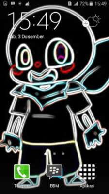 Play Neon Chibi Sans Wallpapers 