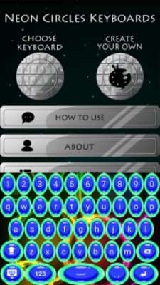 Play Neon Circles Keyboards 