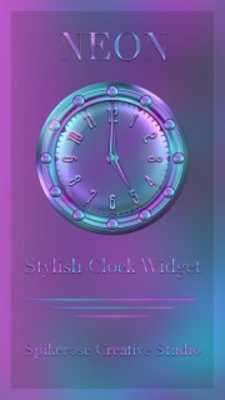 Play Neon Clock Widget Play Neon Clock Widget
