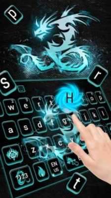Play Neon Dragon Keyboard Theme 