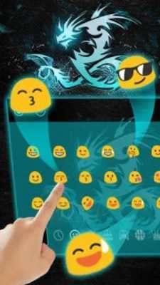 Play Neon Dragon Keyboard Theme 