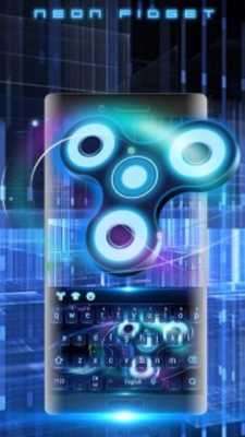 Play Neon fidget spinner 3D cool keyboard 