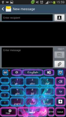 Play Neon Flame Keyboard 