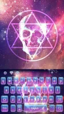 Play Neon Galaxy skull Keyboard Play Neon Galaxy skull Keyboard