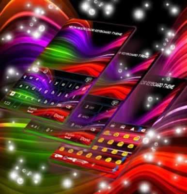 Play Neon Multicolor Keyboard Theme 