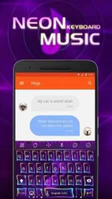 Play Neon Music Keyboard Theme for Snapchat 