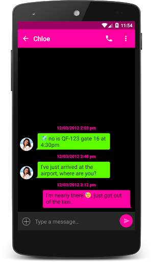 Play APK Neon Theme (chomp)  and enjoy Neon Theme (chomp) with UptoPlay com.p1.chompsms.themes.neon