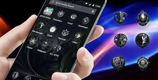 Play APK New black Cool APUS free fashion theme  and enjoy New black Cool APUS free fashion theme with UptoPlay com.apusapps.theme.i_evil_powers_688dbab0e2