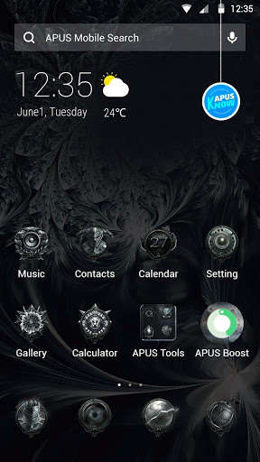 Play APK New black Cool APUS free fashion theme  and enjoy New black Cool APUS free fashion theme with UptoPlay com.apusapps.theme.i_evil_powers_688dbab0e2