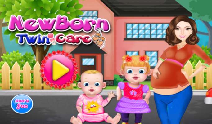 Play Newborn Baby Twins Care 