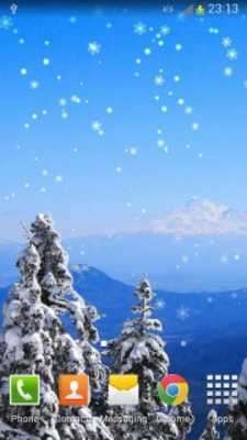 Play New Year Snow Live Wallpaper 