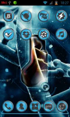 Play Next Launcher Bio Holo Theme 