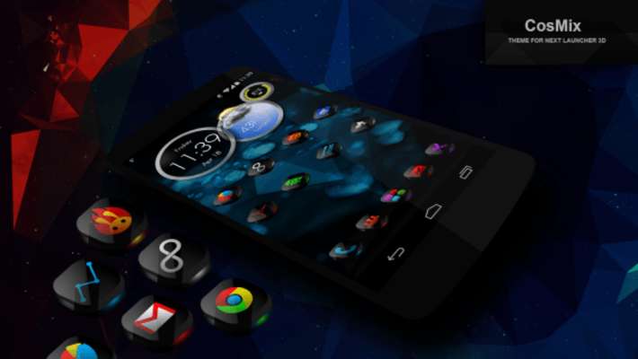 Play Next Launcher Theme CosMix 3D 
